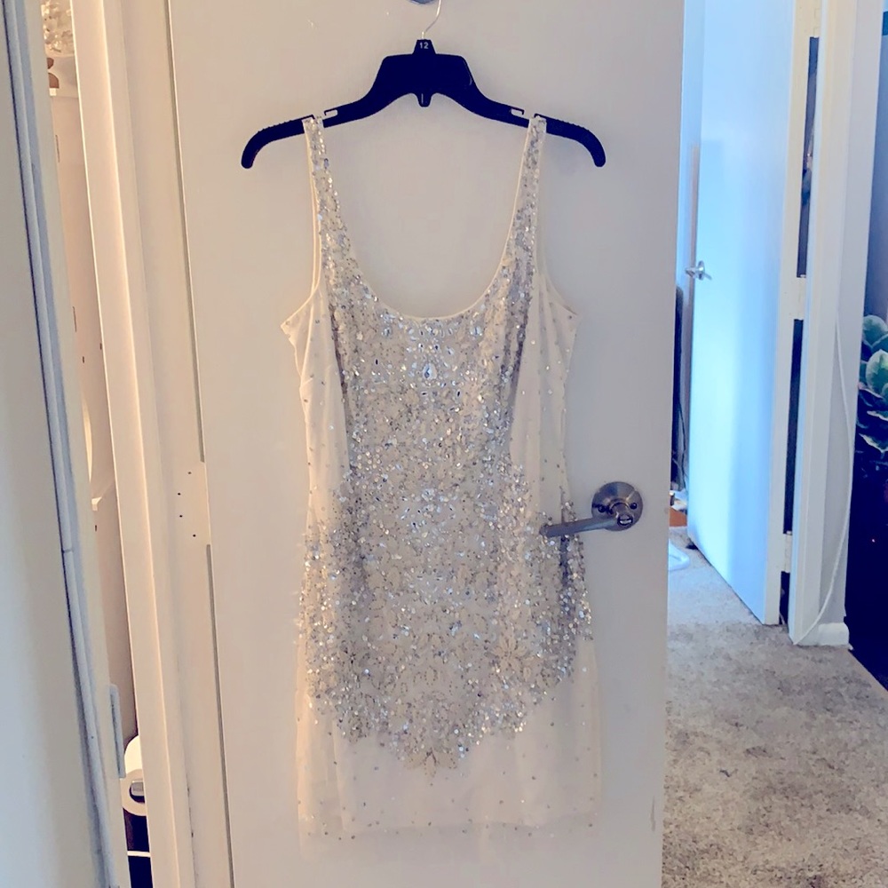 Adrianna Papell sequin mini dress